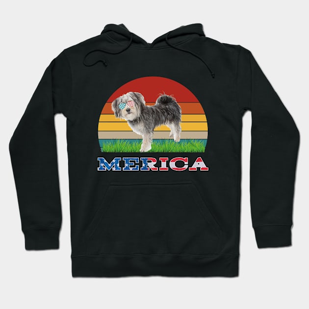 Merica Morkie  Dog Lover Owner Gift Hoodie by madani04